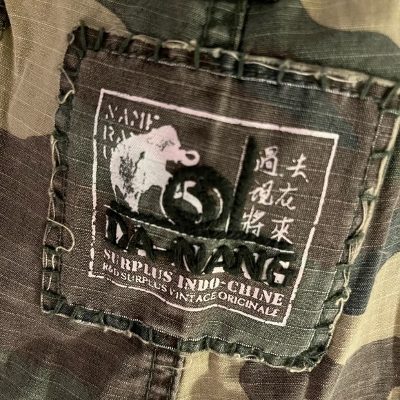 DA NANG shorts camo camouflage corduroy LA NWOT DANANG Y2K - Picture 5 of 9